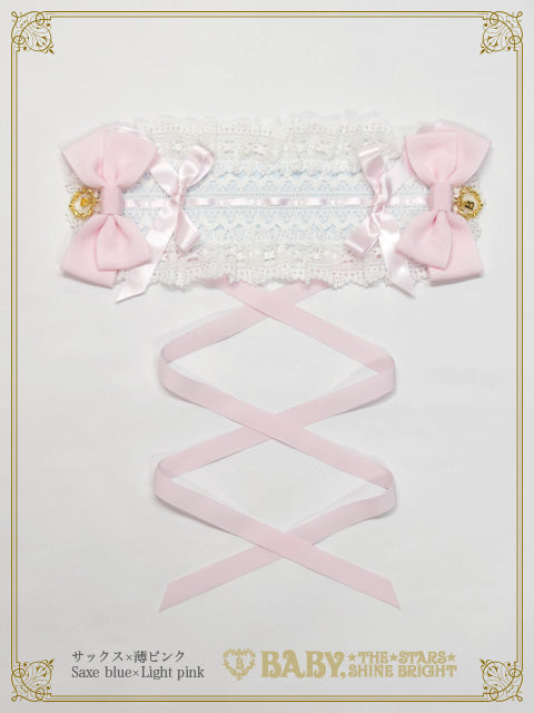 新品♡ ベイビー♡ プリンセスドロップヘッドドレス♡ ピンク♡ シロ♡レディース