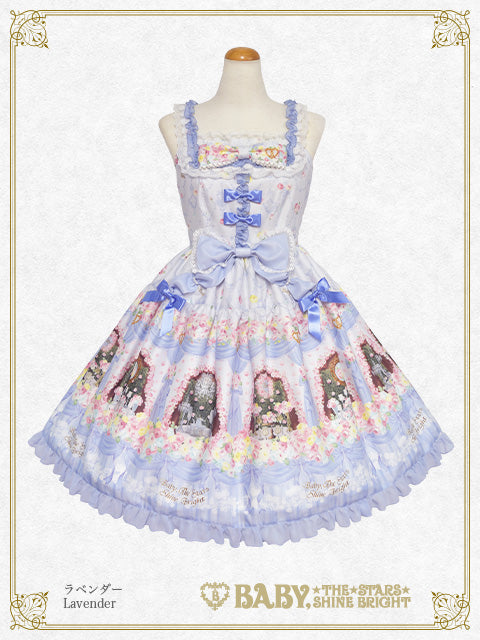 Princess’s Dreamy Garden Party with Fluttering petals decor jumper skirt