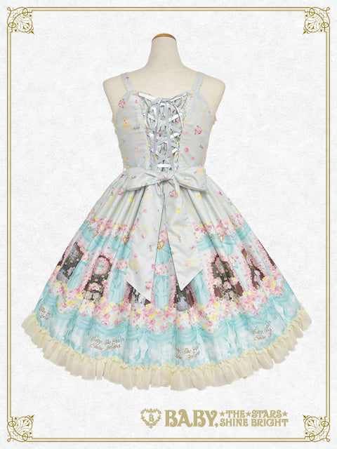  Princess’s Dreamy Garden Party with Fluttering petals ribbon bustier jumper skirt