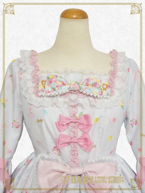 Princess’s Dreamy Garden Party with Fluttering petals one piece dress