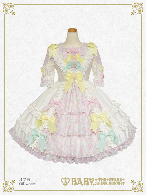 Haru chan's Eternal Garden with Fluttering petals one piece dress