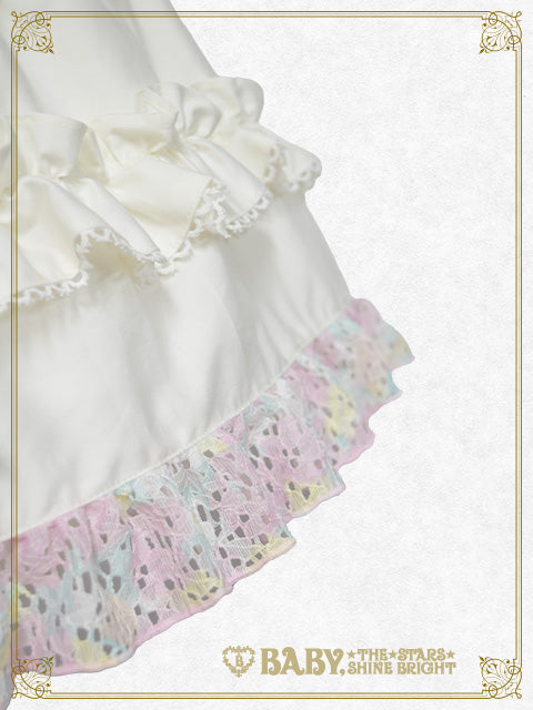 Prina White Lace Baby Bonnet