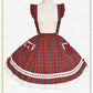 Tartan check flare skirt