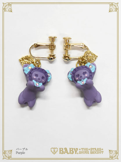 ちいさなねこくみゃちゃんイヤリング