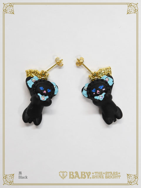 Little Nekokumya pierced earrings