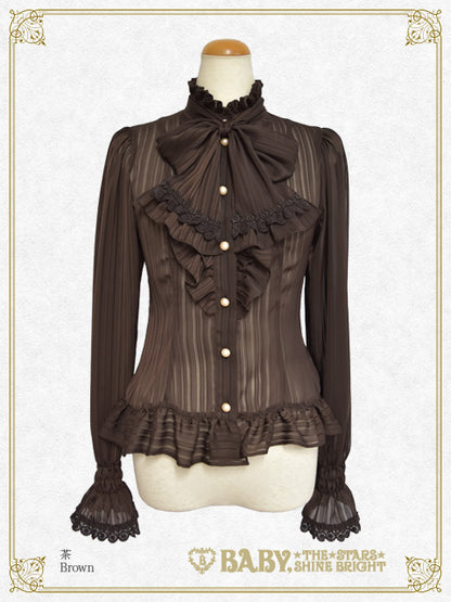 Stripe chiffon Blouse