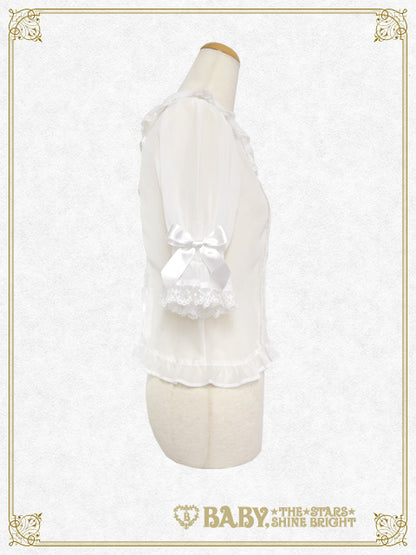 La Petite Fleur5分袖シフォンブラウス