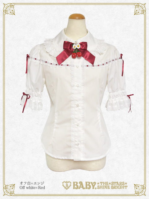 Swinging Strawberry Garden blouse