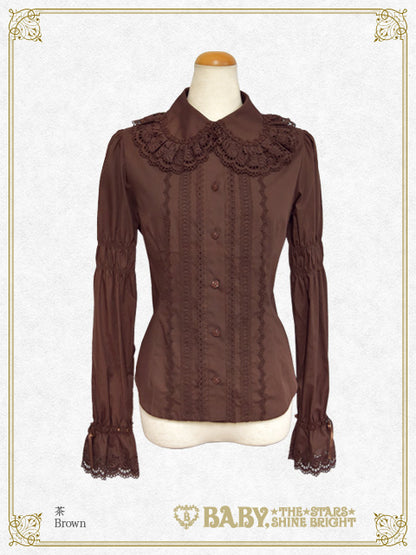 Back pin tuck blouse