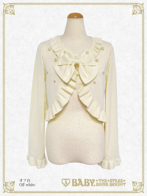 Ribbon and pearl bolero