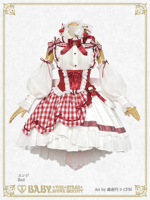【Japan only】Hatsune Miku Strawberry Dress×BABY THE STARS SHINE BRIGHT collaboration dress set