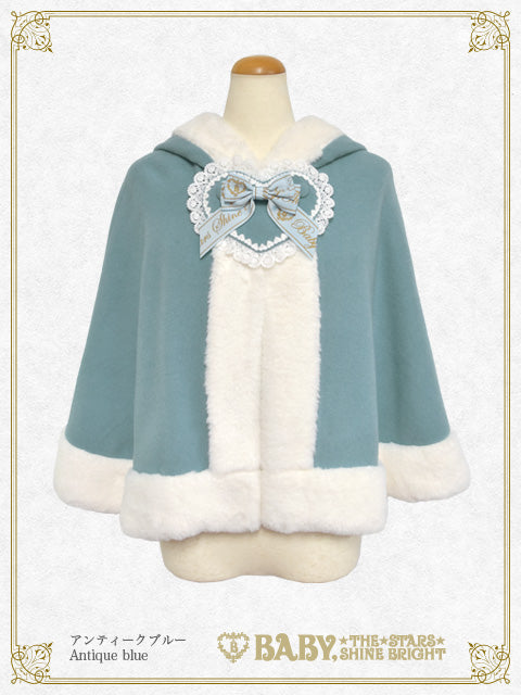 【Build-to-order】Heart Bunny ears fur Cape