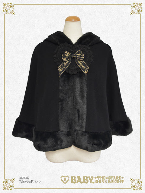 【Build-to-order】Heart Bunny ears fur Cape