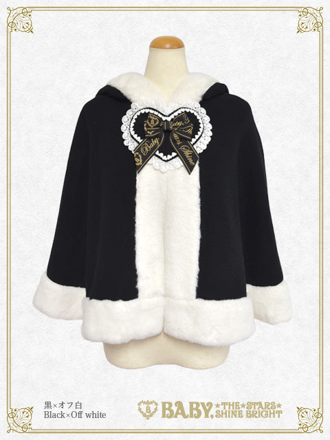 【Build-to-order】Heart Bunny ears fur Cape