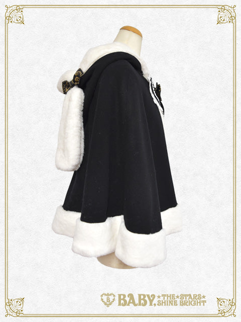 【Build-to-order】Heart Bunny ears fur Cape