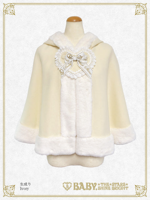 【Build-to-order】Heart Bunny ears fur Cape