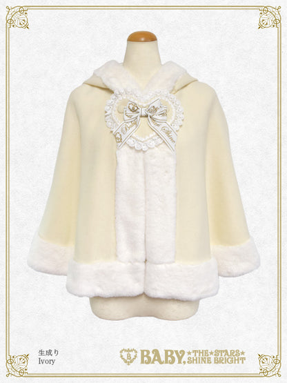 【Build-to-order】Heart Bunny ears fur Cape