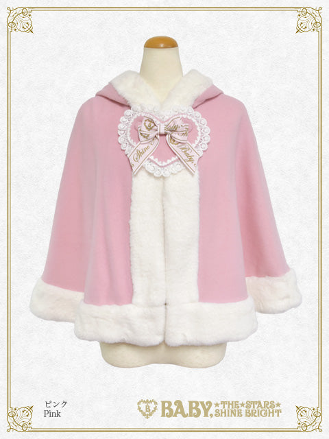 【Build-to-order】Heart Bunny ears fur Cape