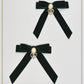 Velveteen ribbon clip