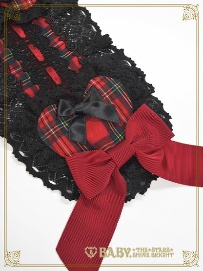 Sweet Wing Tartan Check Head Dress