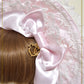 Romantic Rose Half Bonnet (Cotton Satin)