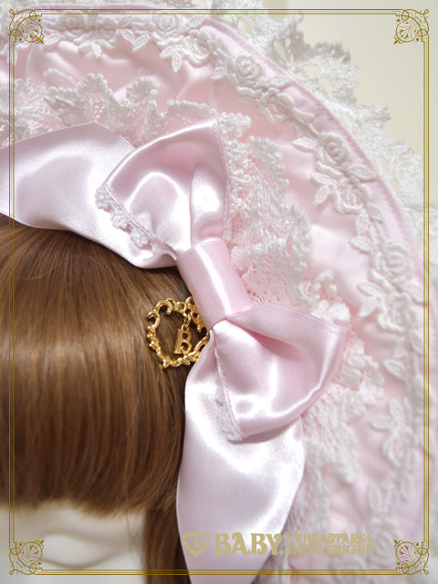 Romantic Rose Half Bonnet (Cotton Satin)