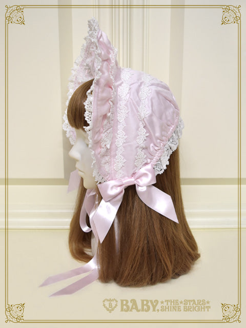 Romantic Rose Half Bonnet (Cotton Satin)