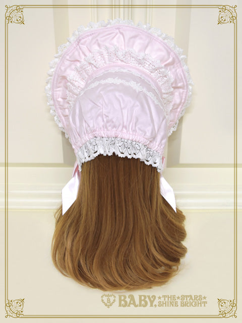 Romantic Rose Half Bonnet (Cotton Satin)