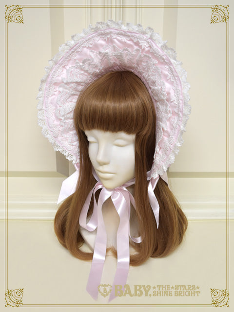 Romantic Rose Half Bonnet (Cotton Satin)