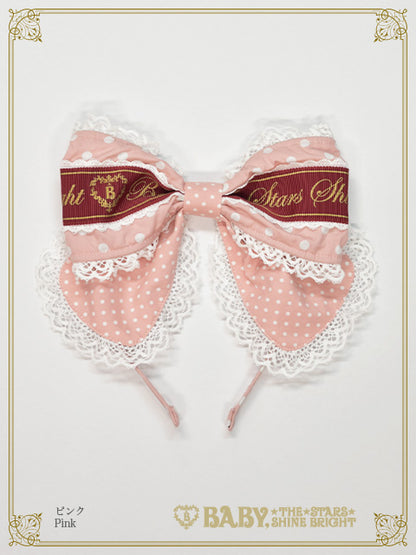 Dot Baby Ribbon Head bow