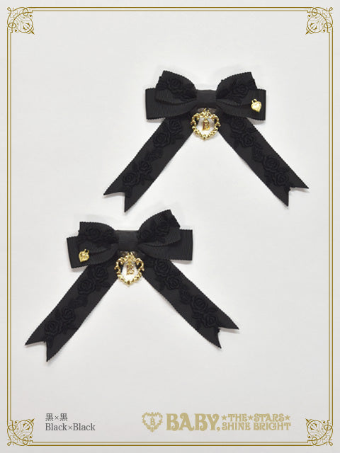 Créme Chantilly Princess ribbon clip