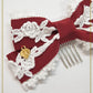 Créme Chantilly Princess ribbon comb