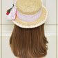 Kumya-chan and swing strawberry boater hat