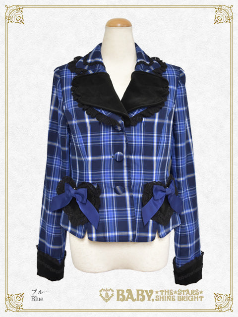 [Pre-order] Sweet Wing Tartan Check Jacket