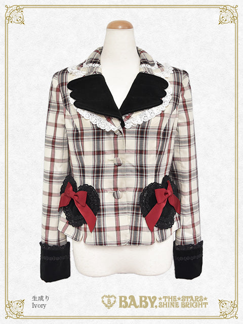 Sweet Wing Tartan Check Jacket