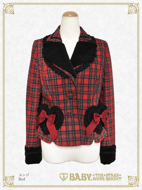 [Pre-order] Sweet Wing Tartan Check Jacket