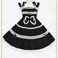 Innocent Ribbon Frill shirring jumper skirt