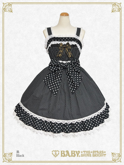 Dot Baby Ribbon Jumper Skirt