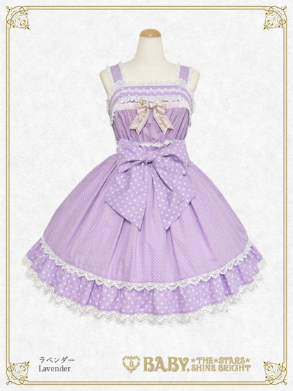 Dot Baby Ribbon Jumper Skirt