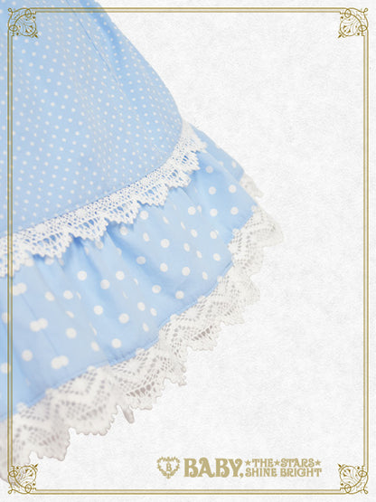 Dot Baby Ribbon Jumper Skirt