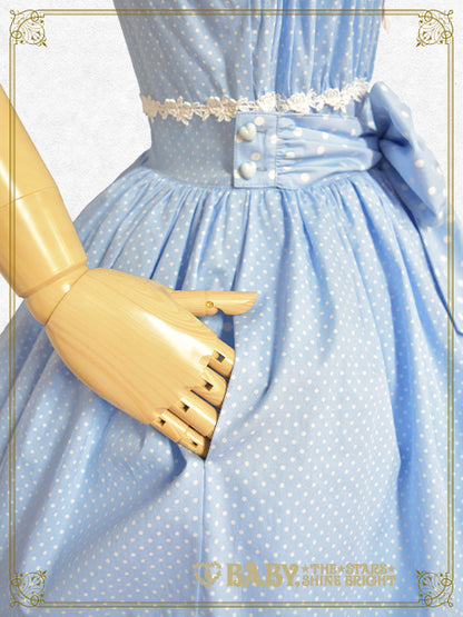 Dot Baby Ribbon Jumper Skirt