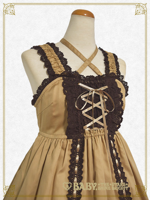 Babydoll jumper skirt & Kumakumya headdress set