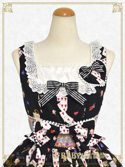 Alice in the Crystal Palace柄Ribbonジャンパースカート