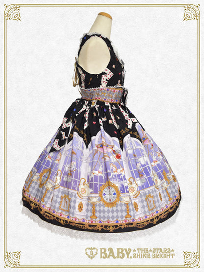 Alice in the Crystal Palace柄Ribbonジャンパースカート