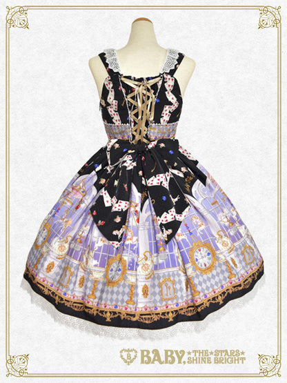 Alice in the Crystal Palace柄Ribbonジャンパースカート