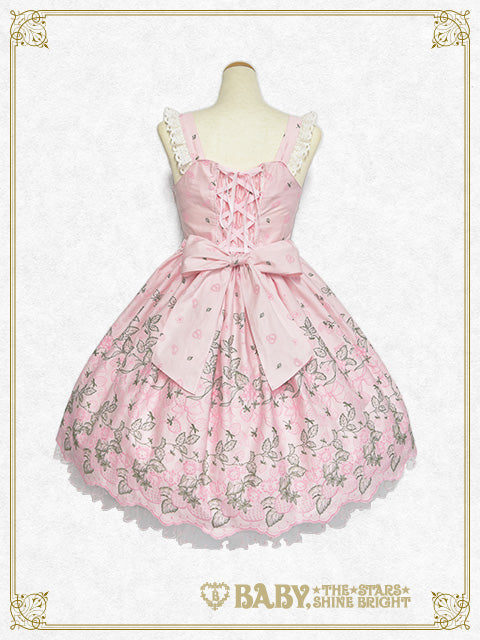 くみゃちゃんのStrawberry Garden刺繍ジャンパースカートⅠ