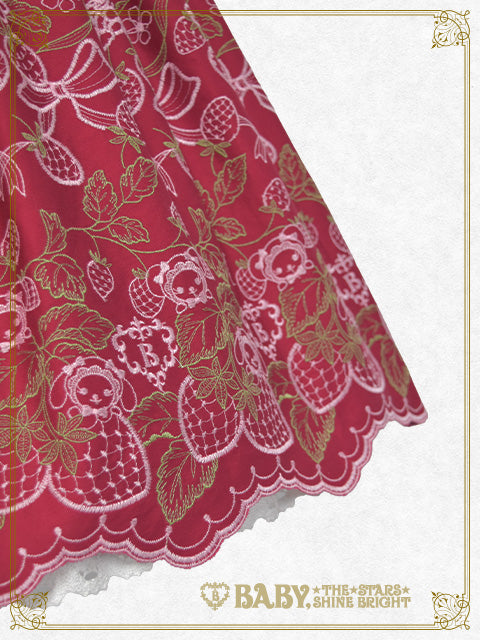 くみゃちゃんのStrawberry Garden刺繍ジャンパースカートⅡ – BABY 