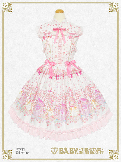 はなもも Shangri-La柄オリエンタルジャンパースカート