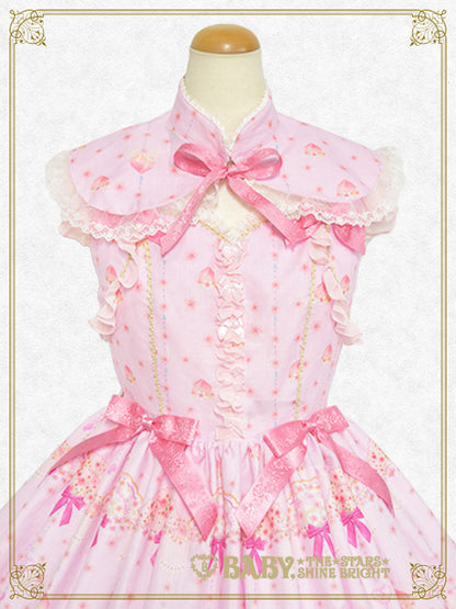 はなもも Shangri-La柄オリエンタルジャンパースカート