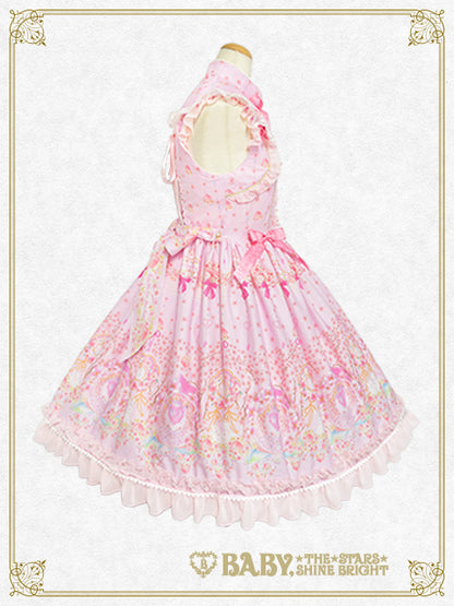 はなもも Shangri-La柄オリエンタルジャンパースカート